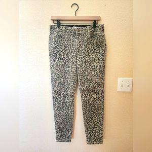 Leopard print stretch jeggings